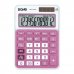 Dohe Calculadora Electronica de 12 Digitos - Alimentacion Solar y a Pilas - 4 Teclas de Memoria - Apagado Automatico - Teclas de Gran Formato - Funciones de Raiz Cuadrada y Mark Up