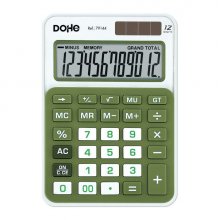 Dohe Calculadora Electronica de 12 Digitos - Alimentacion Solar y a Pilas - 4 Teclas de Memoria - Apagado Automatico - Teclas de Gran Formato - Funciones de Raiz Cuadrada y Mark Up