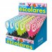 Dohe Expositor de 24 Tijeras Escolares de 125mm - Hojas de Acero Inoxidable - Puntas Redondeadas - Mango Ergonomico de Plastico y Caucho - Colores Surtidos (24 uds)
