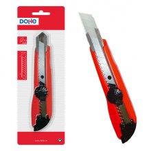 Dohe Cutter de Plastico Resistente - Cuchillas Tronzables de Acero - Sistema de Bloqueo de Alta Seguridad - Guia Metalica Dohe Cutter de Plastico Resistente - Cuchillas Tronzables de Acero - Sistema de Bloqueo de Alta Seguridad - Guia Metalica