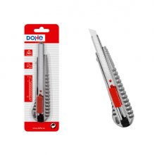 Dohe Cutter de Acero Inoxidable - Cuchillas Tronzables de Acero - Sistema de Bloqueo de Cuchilla - Blister Individual