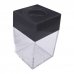 Dohe Portaclips en Plastico con Deposito Transparente - 42x42x70mm - Embocadura Imantada de Color Negro