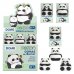 Dohe Expositor de 24 Gomas de Borrar Panda - Fabricada en PVC - Forma de Panda - Suave y Agradable Tacto - Caja Transparente Individual