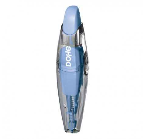 Dohe Colour Vibes Cinta Correctora - 5mm x 6m - Pulsador Retractil - Recargable - Cuerpo Ergonomico - Color Azul (10 uds)
