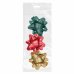 Dohe Chic Pack de 3 Lazos para Regalo - Forma de Estrella - Tamaño 8cm - Colores Rojo, Verde y Oro