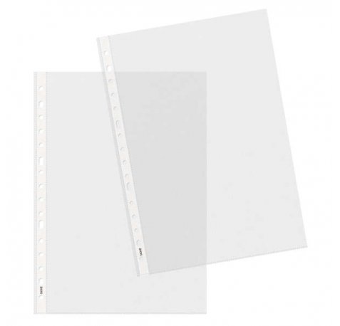 Dohe 100 Fundas Multitaladro con 16 Perforaciones - 100x100mm - Polipropileno Rugoso