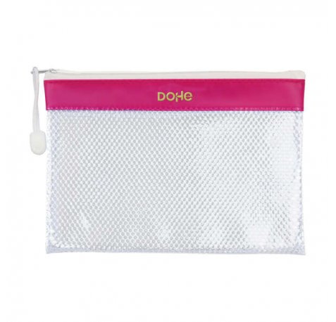 Dohe Bolsa Cremallera PVC - 24x17.5mm - Resistente al Agua - Ideal para Documentos A5 (12 uds)