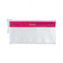 Dohe Bolsa Cremallera PVC - 22x11cm - Resistente al Agua - Ideal para Organizar Objetos Pequeños (12 uds)