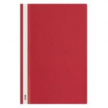 Dohe Dosier con Fastener de Polipropileno - Tamaño Folio - Cubierta Transparente y Trasera Opaca - Ideal para Organizar Documentos (10 uds)