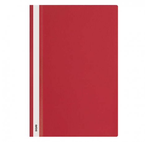 Dohe Dosier con Fastener de Polipropileno - Tamaño Folio - Cubierta Transparente y Trasera Opaca - Ideal para Organizar Documentos (10 uds)
