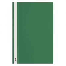 Dohe Dosier con Fastener de Polipropileno - Tamaño Folio - Cubierta Transparente y Trasera Opaca - Ideal para Organizar Documentos (10 uds)