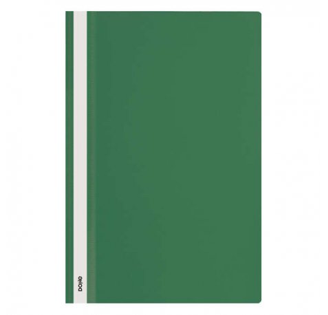 Dohe Dosier con Fastener de Polipropileno - Tamaño Folio - Cubierta Transparente y Trasera Opaca - Ideal para Organizar Documentos (10 uds)