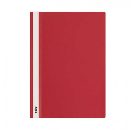 Dohe Dosier con Fastener de Polipropileno - Tamaño A4 - Cubierta Transparente y Trasera Opaca - Ideal para Organizar Documentos (10 uds)
