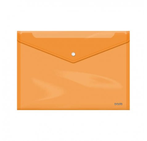 Dohe Carpeta Tamaño Folio Plus Apaisado - 320x230mm - Apertura Superior y Cierre Broche Automatico - Fabricado en Polipropileno Cristal de 150 Micras (10 uds)
