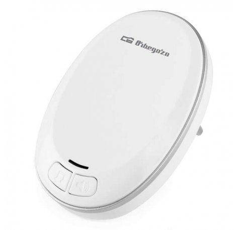 Orbegozo DOB 3000 Timbre Inalambrico Inteligente - Facil Instalacion sin Herramientas - 36 Melodias y 4 Niveles de Volumen - Alcance de 30 Metros - Luz LED Avisadora