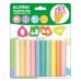 Alpino Pack con 10 Barras de Plastilina 17gr + 4 Moldes - Muy Flexible - Pueden Mezclarse - Sin Gluten - Colores Pastel Surtidos