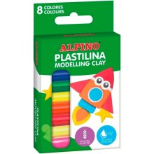 Alpino Pack con 8 Barras de Plastilina 12gr - Muy Flexible - Pueden Mezclarse - Sin Gluten - Colores Surtidos