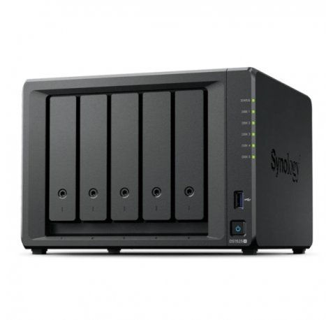 Synology DiskStation DS1525+ NAS 8GB - 5 Bahias - Procesador AMD - Color Negro