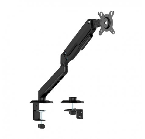 Aisens Soporte de Mesa Eco con Contrapeso Giratorio e Inclinable para Monitor/TV de 17-32" - 1 Brazo y 3 Pivotes - Peso mÃ¡ximo 9Kg - Color Negro