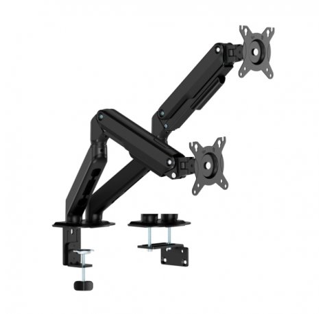 Aisens Soporte de Mesa Eco con Contrapeso Giratorio e Inclinable para Monitor/TV de 17-32" - 2 Brazos y 3 Pivotes - Peso mÃ¡ximo 9Kg - Color Negro