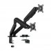 Aisens Soporte de Mesa Eco con Contrapeso Giratorio e Inclinable para Monitor/TV de 17-32" - 2 Brazos y 3 Pivotes - Peso mÃ¡ximo 9Kg - Color Negro