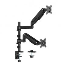 Aisens DT32TSR-453 Soporte de Mesa Eco con Contrapeso Giratorio e Inclinable para Monitor/TV de 17-32" - 3 Pivotes, 2 Brazos - Peso mÃ¡ximo 9Kg - Color Negro