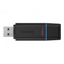 Kingston DataTraveler Exodia Memoria USB 128GB - USB 3.2 Gen 1 - Con Tapa - Enganche para Llavero - Color Negro (Pendrive)