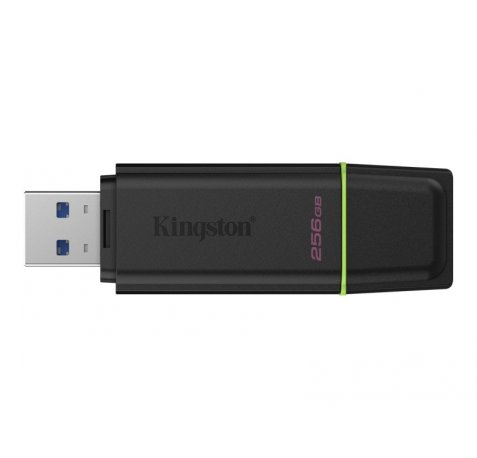 Kingston DataTraveler Exodia Memoria USB 256GB - USB 3.2 Gen 1 - Con Tapa - Enganche para Llavero - Color Negro (Pendrive)