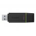 Kingston DataTraveler Exodia Memoria USB 256GB - USB 3.2 Gen 1 - Con Tapa - Enganche para Llavero - Color Negro (Pendrive)
