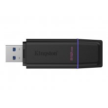 Kingston DataTraveler Exodia Memoria USB 512GB - USB 3.2 Gen 1 - Con Tapa - Enganche para Llavero - Color Negro (Pendrive)