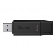 Kingston DataTraveler Exodia Memoria USB 64GB - USB 3.2 Gen 1 - Con Tapa - Enganche para Llavero - Color Negro (Pendrive)