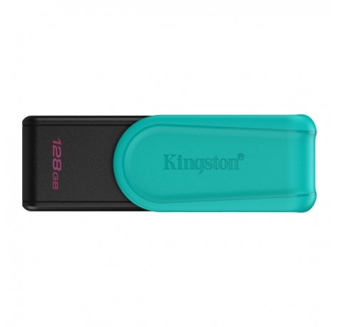 Kingston DataTraveler Exodia Memoria USB 128GB - USB 3.2 Gen 1 - Tapa Giratoria - Color Turquesa