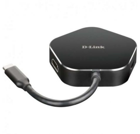 D-Link Hub USB-C a HDMI, USB-C, 2x USB 3.0
