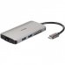 D-Link Hub USB-C 8 en 1 Lector SD, MicroSD, HDMI 4K, USB-C, RJ45, 3x USB 3.0