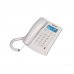 Daewoo Telefono de Sobremesa Supletorio - Altavoz Manos Libres - Pantalla LCD - Autodeteccion FSK/DRMF - Centralita - Calendario - Memoria de Contactos - Color Blanco