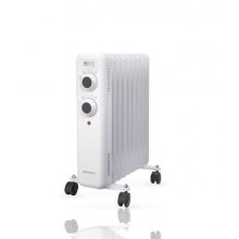Daewoo DW9503 Radiador de Aceite - Potencia 2000W - 9 Elementos - Termostato Regulable - Ruedas - Asa de Transporte - Indicador Luminoso - Color Blanco Daewoo DW9503 Radiador de Aceite - Potencia 2000W - 9 Elementos - Termostato Regulable - Ruedas - Asa de Transporte - Indicador Luminoso - Color Blanco