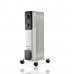 Daewoo DW9504 Radiador de Aceite - Potencia 1000W - 5 Elementos - Termostato Regulable - Ruedas - Asa de Transporte - Funcionamiento Automatico - Color Blanco y Negro