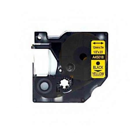 Compatible DYMO D1 45018 NEGRO / AMARILLO CINTA ROTULADORA S0720580