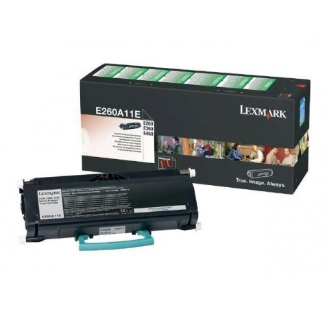 Lexmark E260 / E360 / E460 / E462 Negro Cartucho de Toner Original - E260A11E