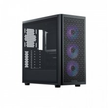 Cooler Master Elite 502 Caja Torre E-ATX - 3 Ventiladores 120mm RGB - Ventana Lateral - Gestion de Cables - Audio - 1xUSB-A - 1xUSB-C - 474x230x481mm - Color Negro