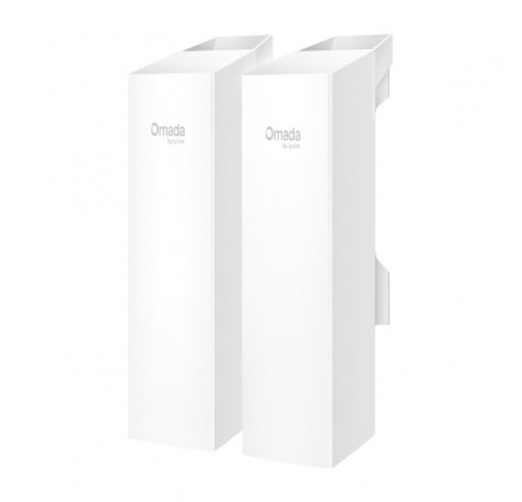 TP-Link Omada EAP100-Bridge KIT Puente Inalambrico para Exterior - Alcance hasta 500m - Velocidad hasta 300Mbps - IP65 - Incluye Accesorios - WiFi - Ethernet - Plug and Play - Color Blanco