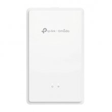 TP-Link Omada EAP615GP-Wall Punto de Acceso de Doble Banda - Velocidad 1.8Gbps - Cobertura hasta 50m2 - WiFi 6 Mesh - Ethernet - 120 Clientes - Incluye Kit de Montaje - Color Blanco