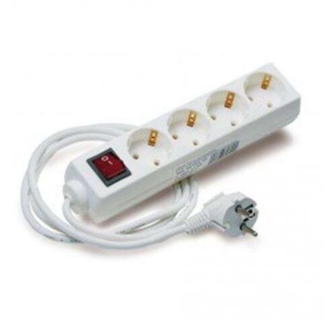 Elbat Regleta Alimentacion - 4x Schukos - Interruptor On/Off - Cable de 1.50m