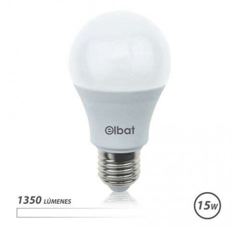 Elbat Bombilla LED A60 15W E27 1350lm - 4000K Luz Blanca