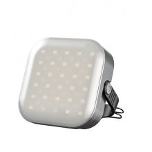 Elbat EB0569 Linterna Solar de Camping 500LM - 6500K - 12 Modos de Iluminacion - Funcion Powerbank - Gancho Ajustable - Color Gris