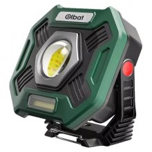 Elbat Foco Recargable 20W - Luz Fria, 6500K - 2000 Lumenes - Bateria 10000Mah - Conector USB-C - Funcion Powerbank - Color Negro/Verde