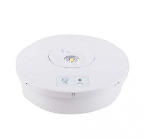 Elbat Luz de Emergencia Sobre Pared - 330 Lumens - 6000K - 2W - Luz Fria - 3 Horas de Autonomia - Bateria de Litio