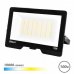 Elbat Serie Lumax Foco LED - Potencia 100W - Flujo Luminoso 10.000lm - CCT 3 en 1 - 3000K / 4000K / 6500K - IP65 - Apertura 120Âº - Exterior - Vida Util hasta 50.000h - 280x185x27mm - Color Negro