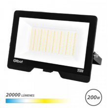 Elbat Serie Lumax Foco LED - Potencia 200W - Flujo Luminoso 20.000lm - CCT 3 en 1 - 3000K / 4000K / 6500K - IP65 - Apertura 120º - Exterior - Vida Util hasta 50.000h - 380x260x28mm - Color Negro Elbat Serie Lumax Foco LED - Potencia 200W - Flujo Luminoso 20.000lm - CCT 3 en 1 - 3000K / 4000K / 6500K - IP65 - Apertura 120º - Exterior - Vida Util hasta 50.000h - 380x260x28mm - Color Negro