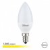 Elbat C37 Bombilla LED - Potencia 8.5W - Flujo Luminoso 1000lm - E14 - Temperatura de Color 3000K - Luz Calida - Apertura 280Âº - Vida Util 30.000h - 15.000 Encendidos - 37x98mm - Color Blanco